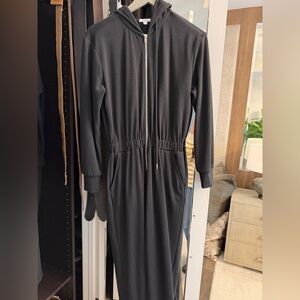 WeWoreWhat Black Zip up jumpsuit